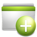 add, folder, green